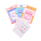Happy Days And Funny Nights colorful lunchbox notes with envelopes for back-to-school