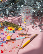 Glitter Confetti Pens - 3 Count Set for Fun Writing