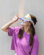 Confetti Holographic Sun Visors (Set of 2)