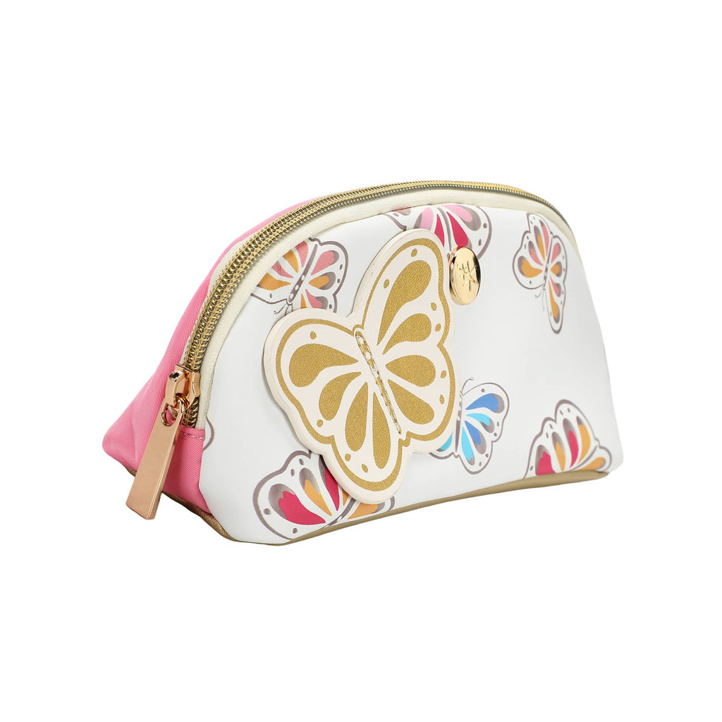 Gold Butterfly Pencil Pouch – Cute Leatherette School Supplies