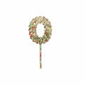 Gold Confetti Number Cake Toppers (0-9)