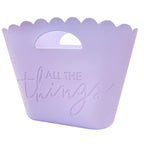 Happy Days And Funny Nights Lavender Jelly Tote - All The Things Tote with Scalloped Edge