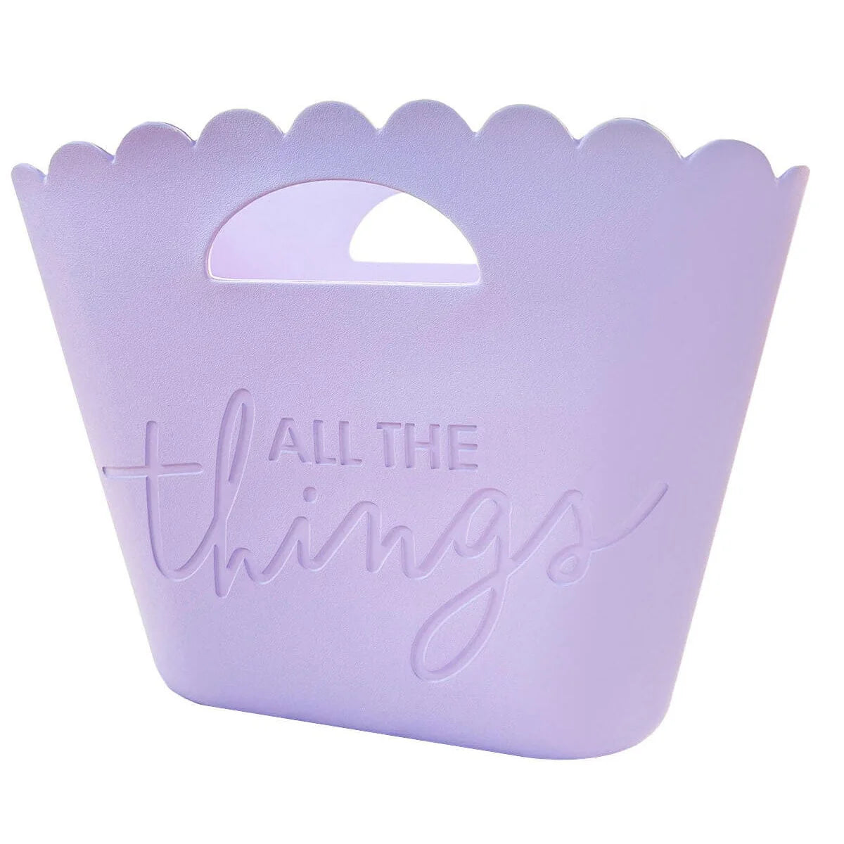 Happy Days And Funny Nights Lavender Jelly Tote - All The Things Tote with Scalloped Edge