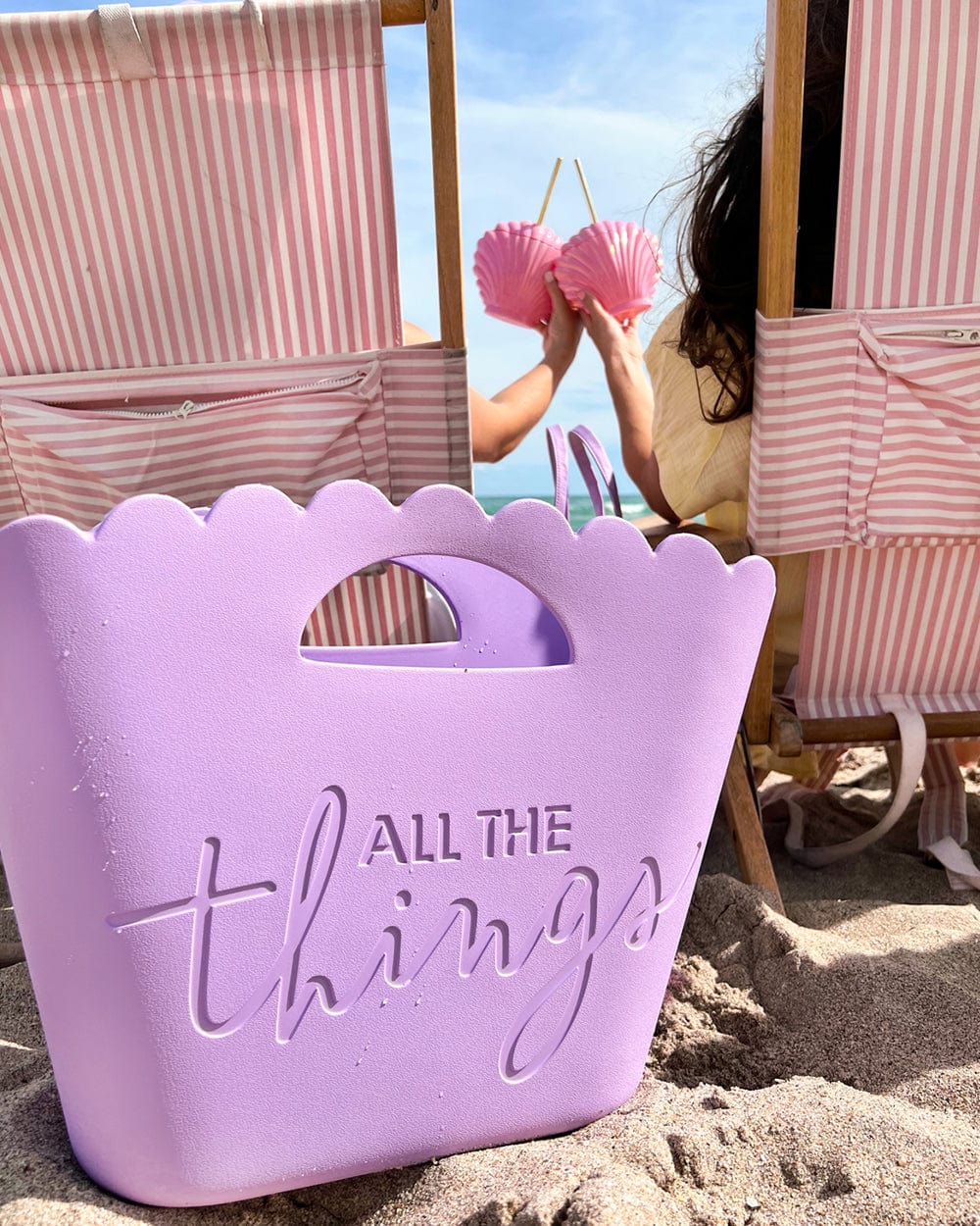 Lavender Jelly Tote - All The Things Tote for Beach & Daily Carry