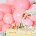 Metallic Glitter Birthday Candles - Set of 10