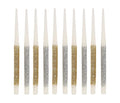 Metallic Glitter Birthday Candles - Set of 10
