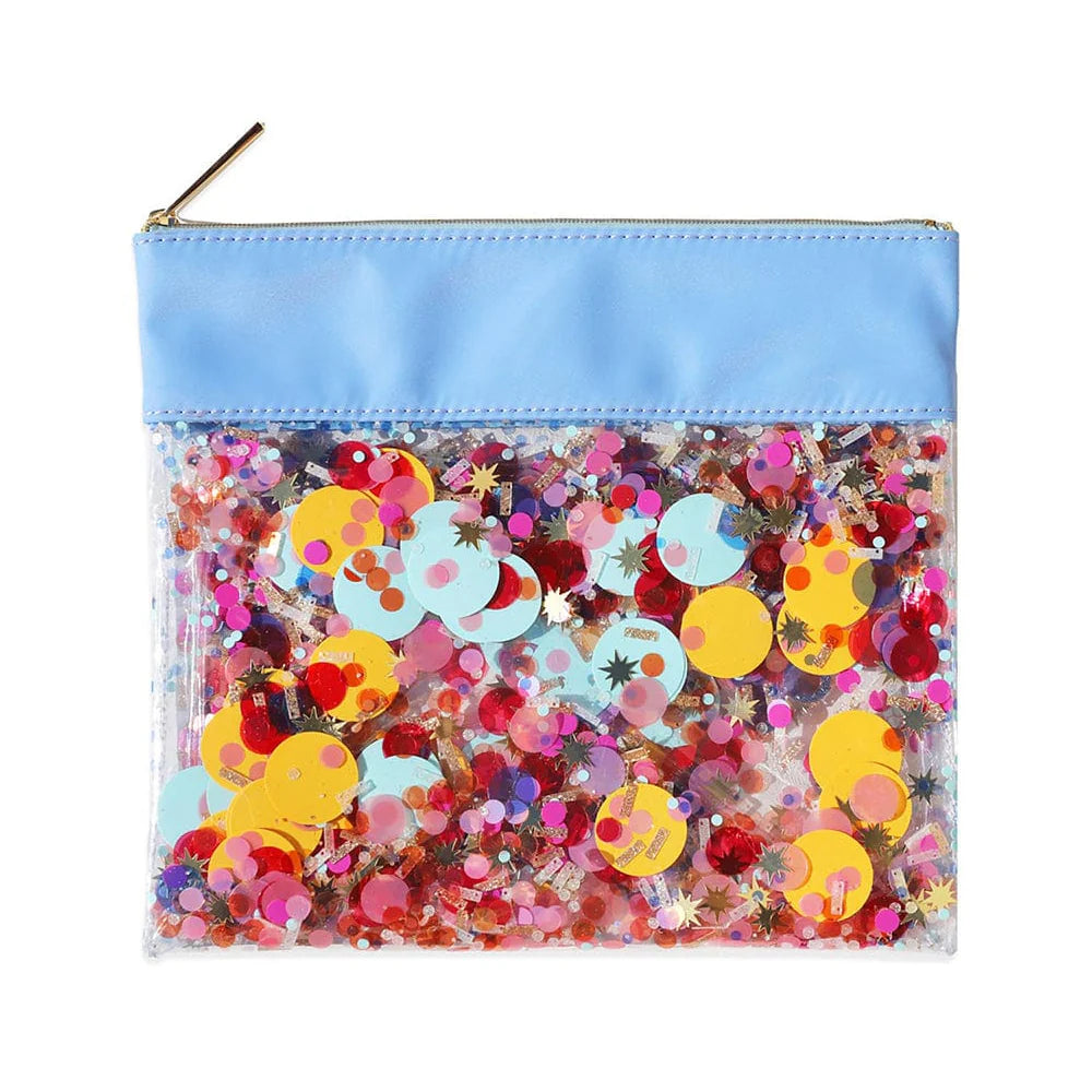 Happy Days And Funny Nights Multicolor Confetti Everything Pouch - Celebrate Every Day with Confetti