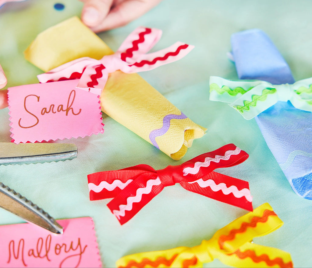 Multicolor Ric Rac Clip-On Bow Set (5 ct)