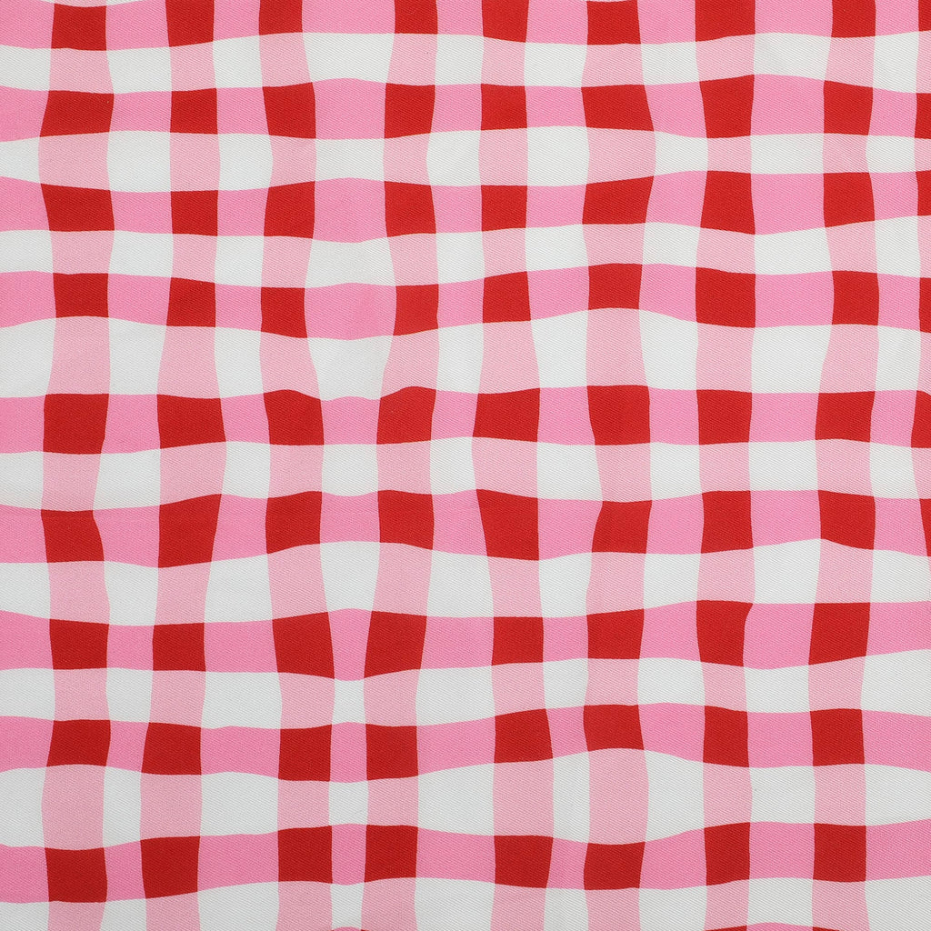 Picnic Perfect Gingham Scarf - Red Print