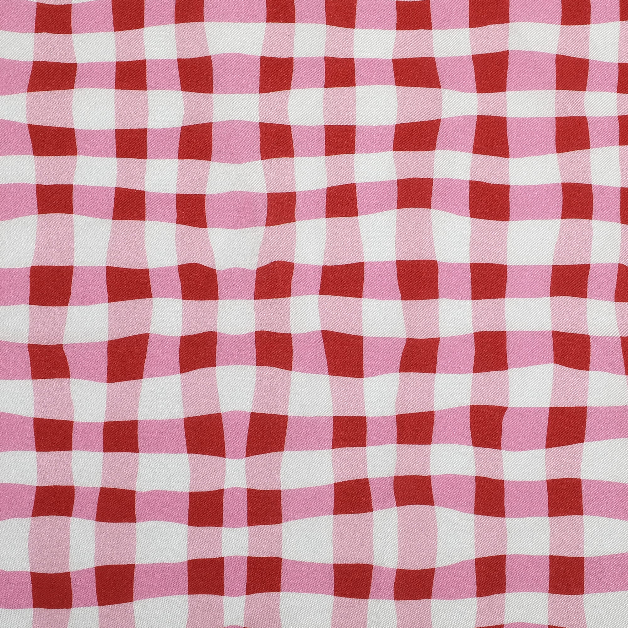 Picnic Perfect Gingham Scarf - Red Print