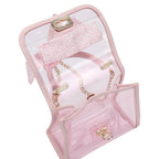 Pink Bow Handbag & Scarf Pouch Kit