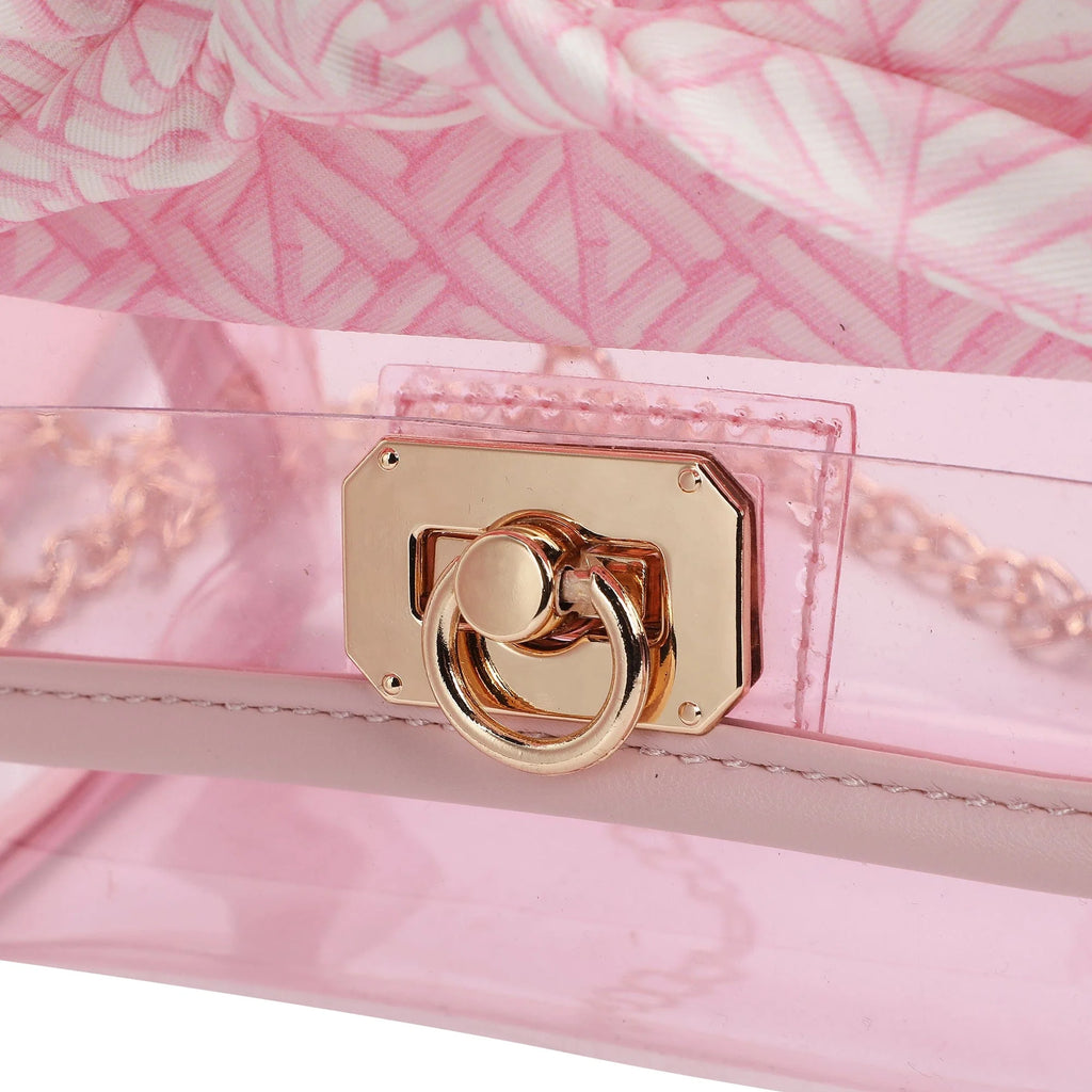 Pink Bow Handbag & Scarf Pouch Kit