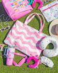 Pink Scallops 2-in-1 Tote Towel Bag