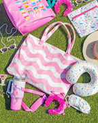 Pink Scallops 2-in-1 Tote Towel Bag