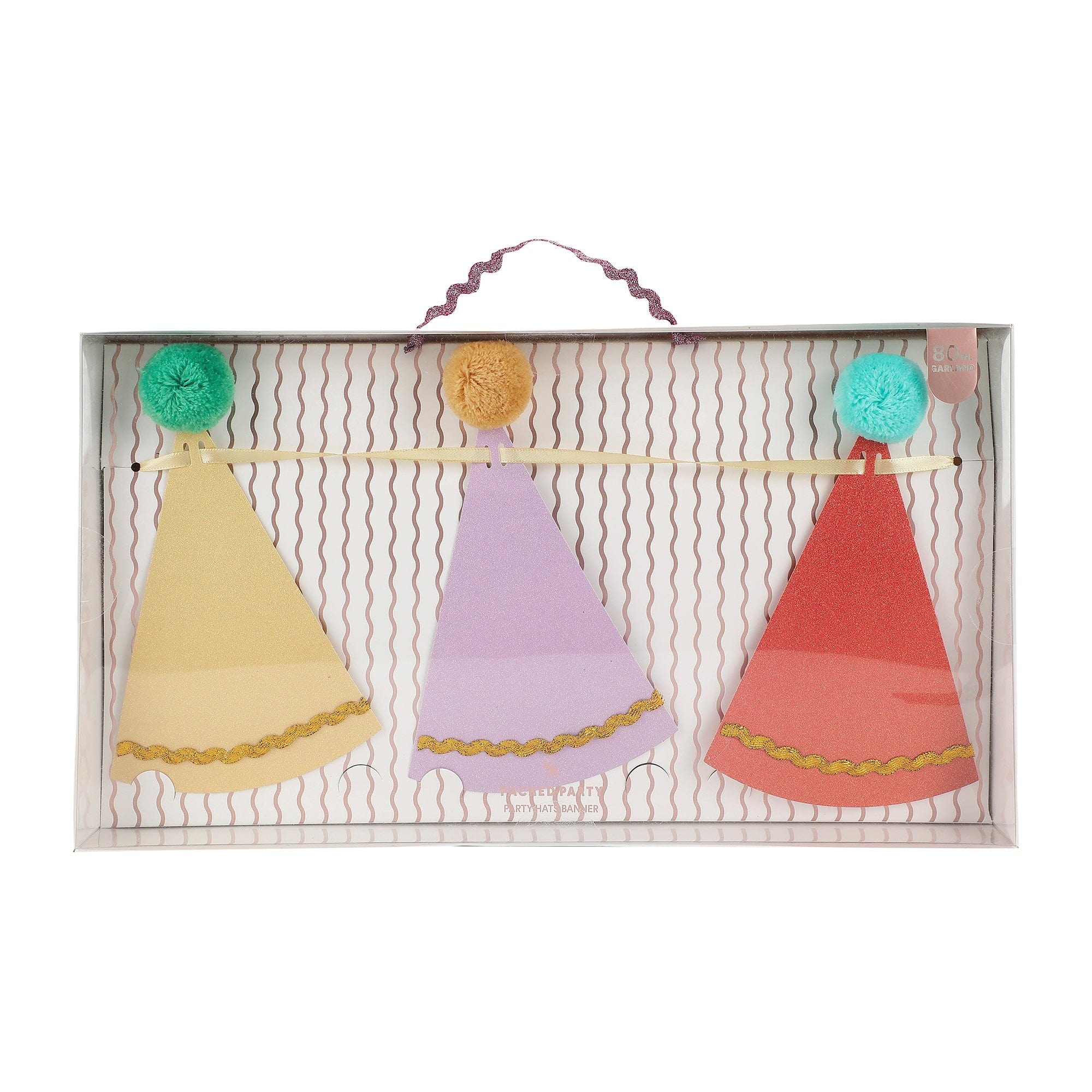 Pom Pom Party Hats – Reusable Party Garland